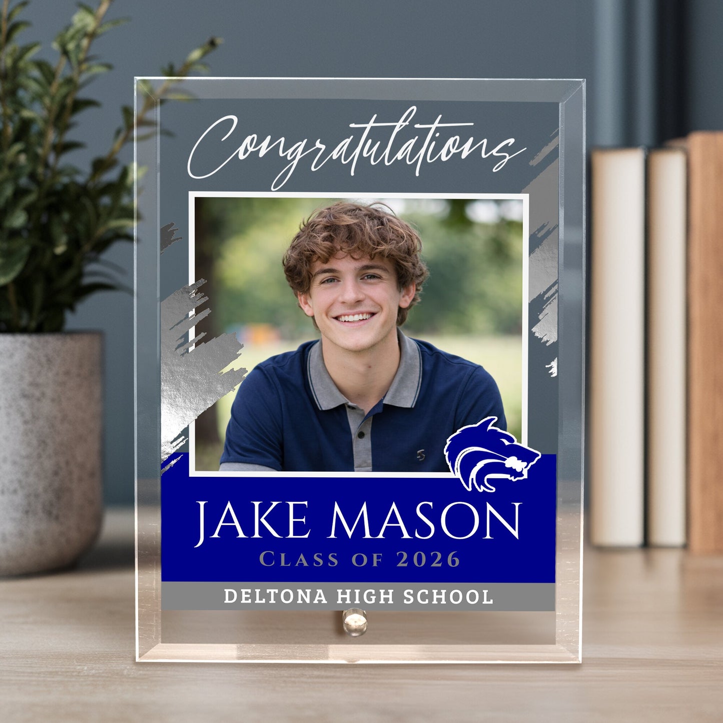 Deltona High School Glass Plaque Design 5