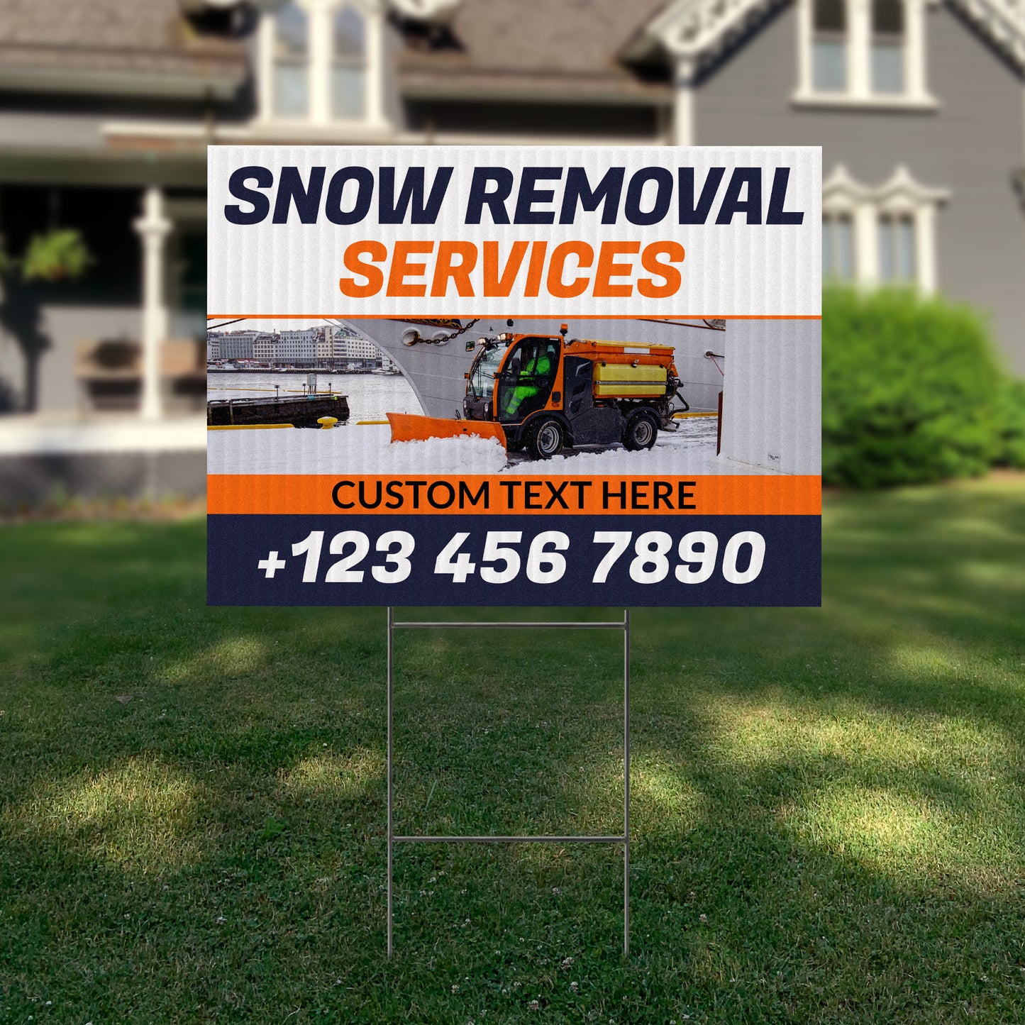 Snow Removal Yard Sign Design 2