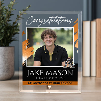 Atlantic Coast High School Glass Plaque Design 5