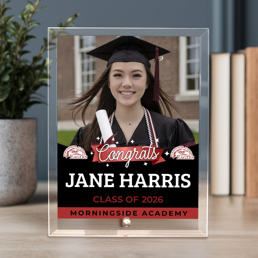 Morningside Academy Glass Plaque Design 6