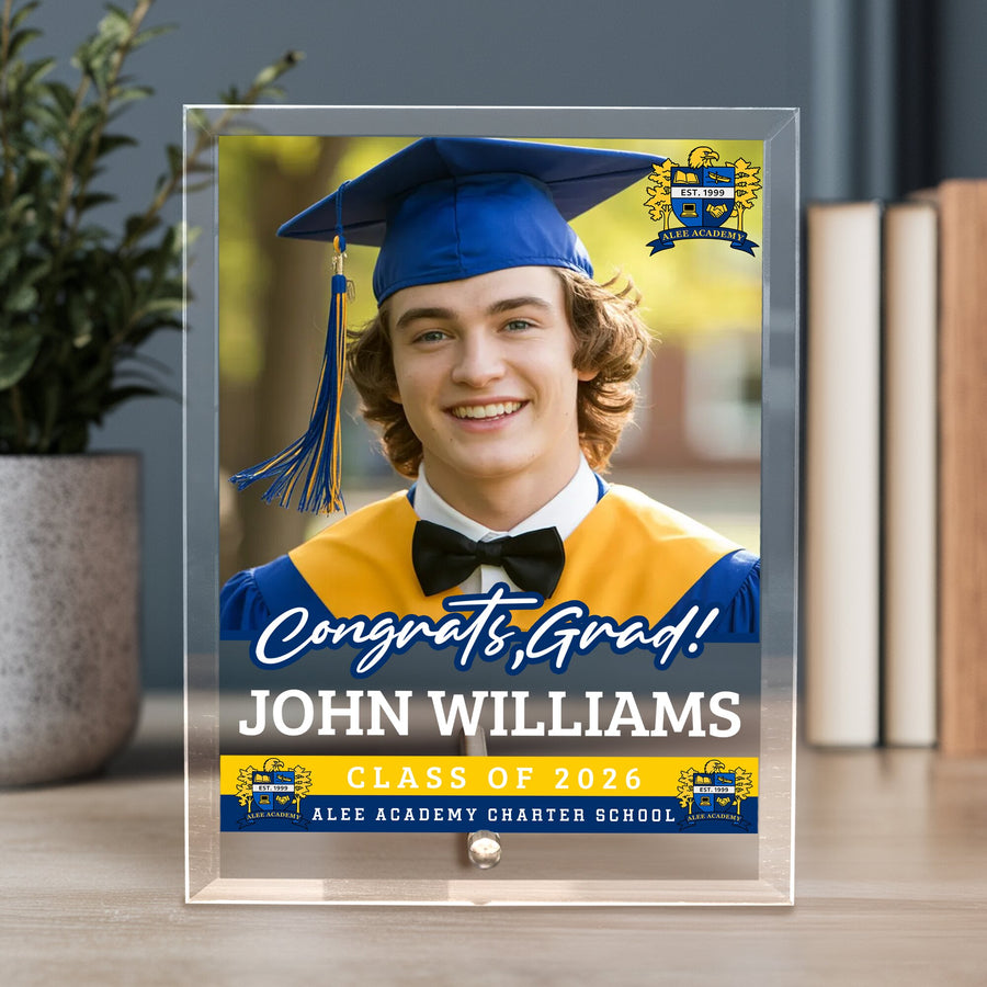 Alee Academy Charter School Glass Plaque Design 2