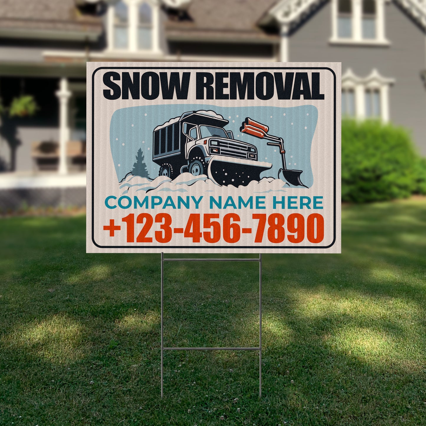 Snow Removal Yard Sign Design 3