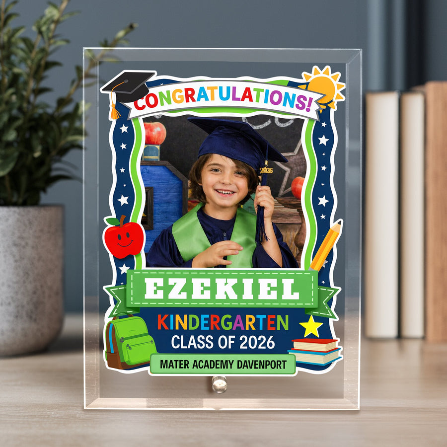 Mater Academy Davenport Kindergarten Glass Plaque Design 5