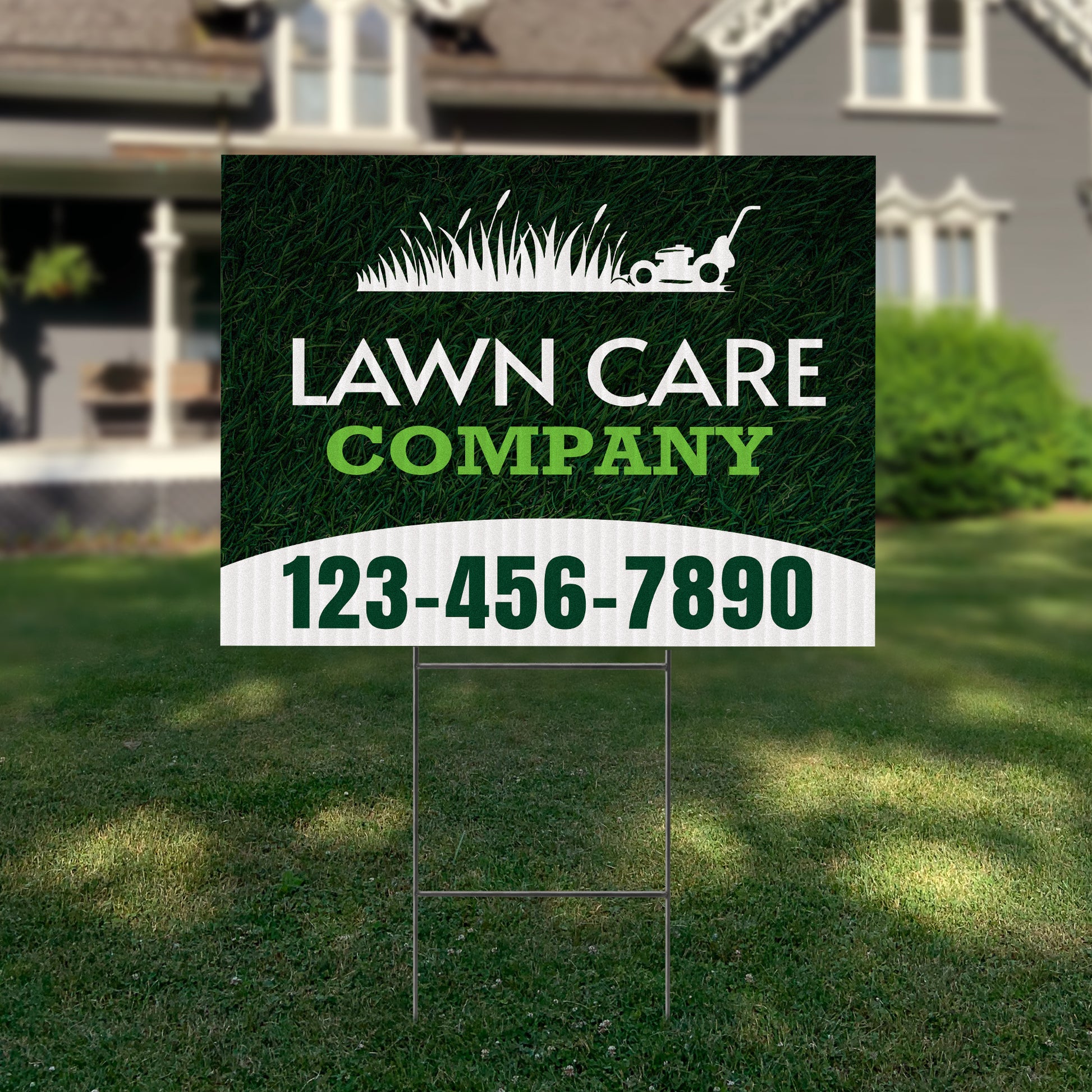 Lawn Care Services Yard Sign Design 1 -  BFS-LC-24x18-DS-D1-BFS-LC-24x18-SS-D1