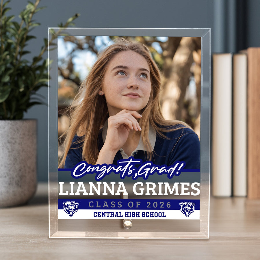 Central High School Glass Plaque Design 2