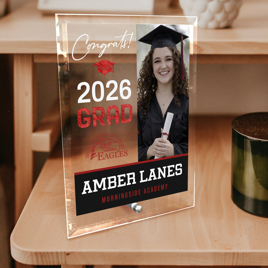 Morningside Academy Glass Plaque Design 4