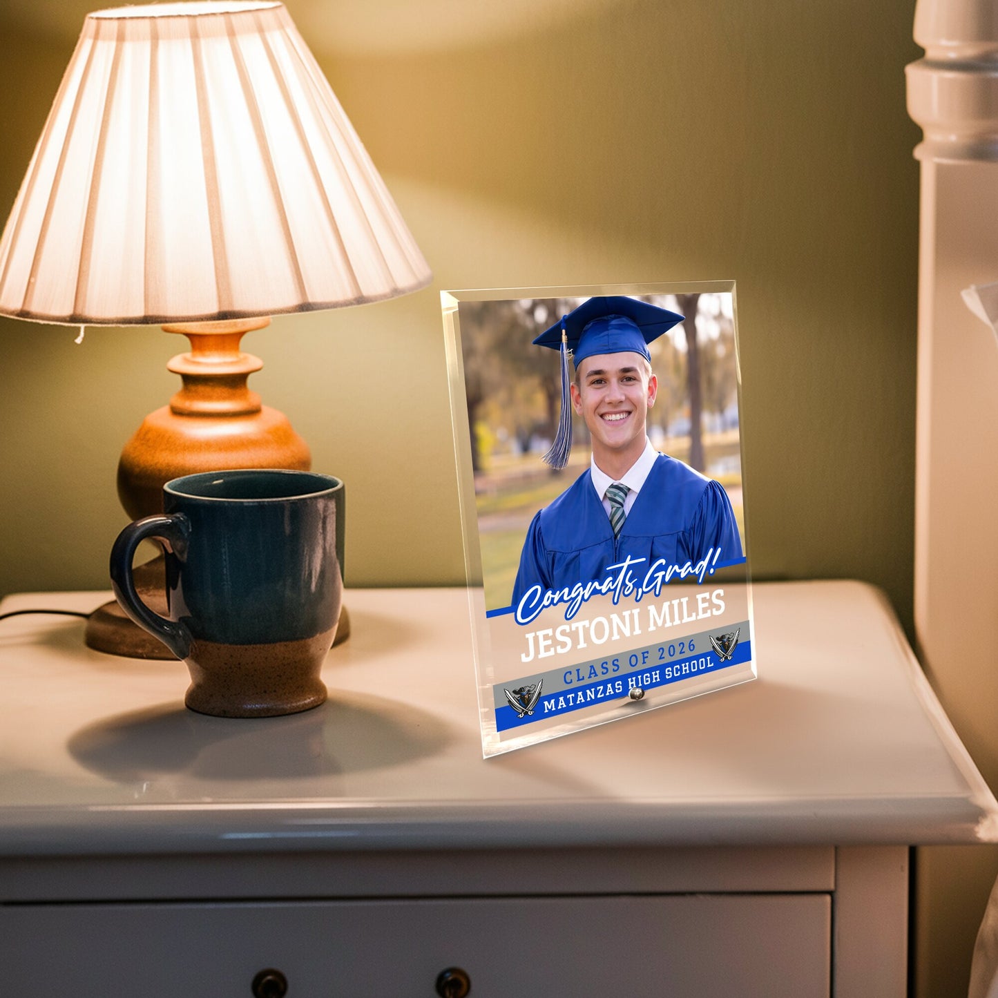 Matanzas High School Glass Plaque Design 2