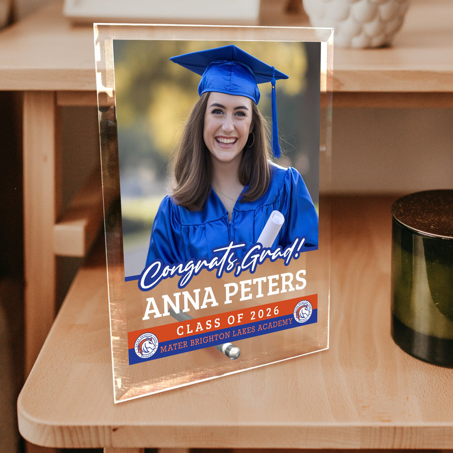 Mater Brighton Lakes Academy Glass Plaque Design 2