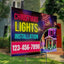 Christmas Lights Installation Yard Sign Design 8