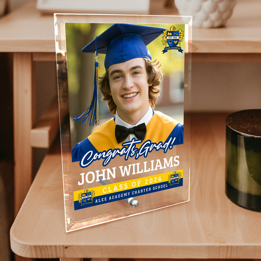 Alee Academy Charter School Glass Plaque Design 2