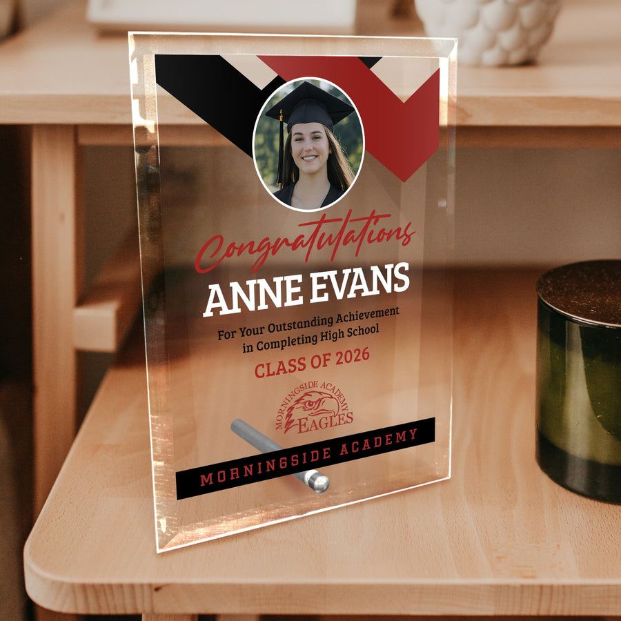 Morningside Academy Glass Plaque Design 1