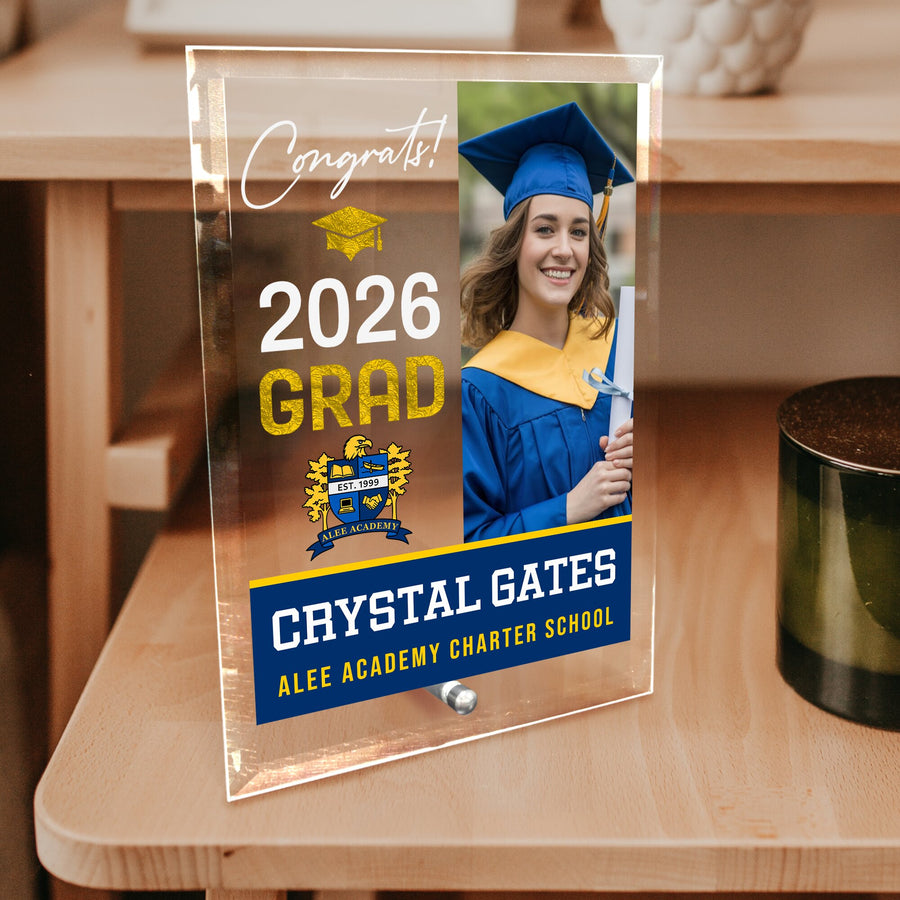 Alee Academy Charter School Glass Plaque Design 4