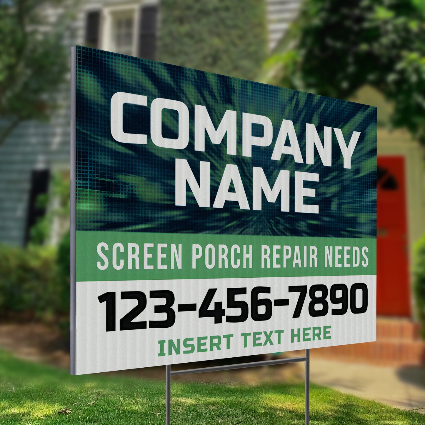 Screen Porch Repair Yard Sign D1