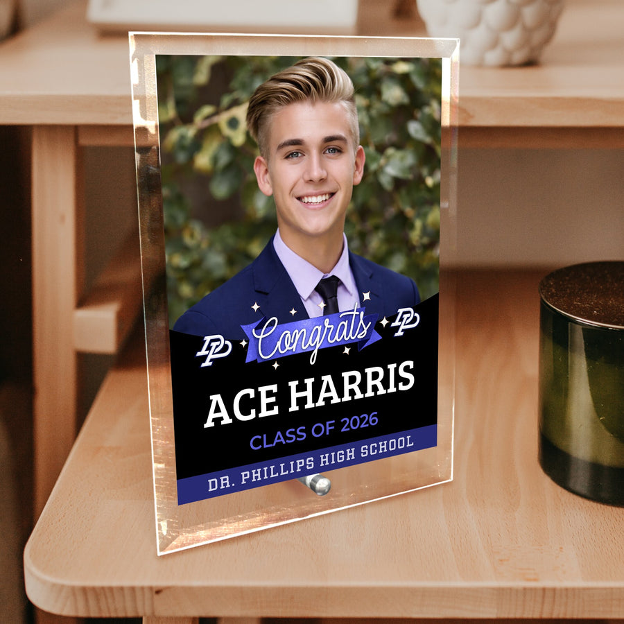 Dr. Phillips High School Glass Plaque Design 6