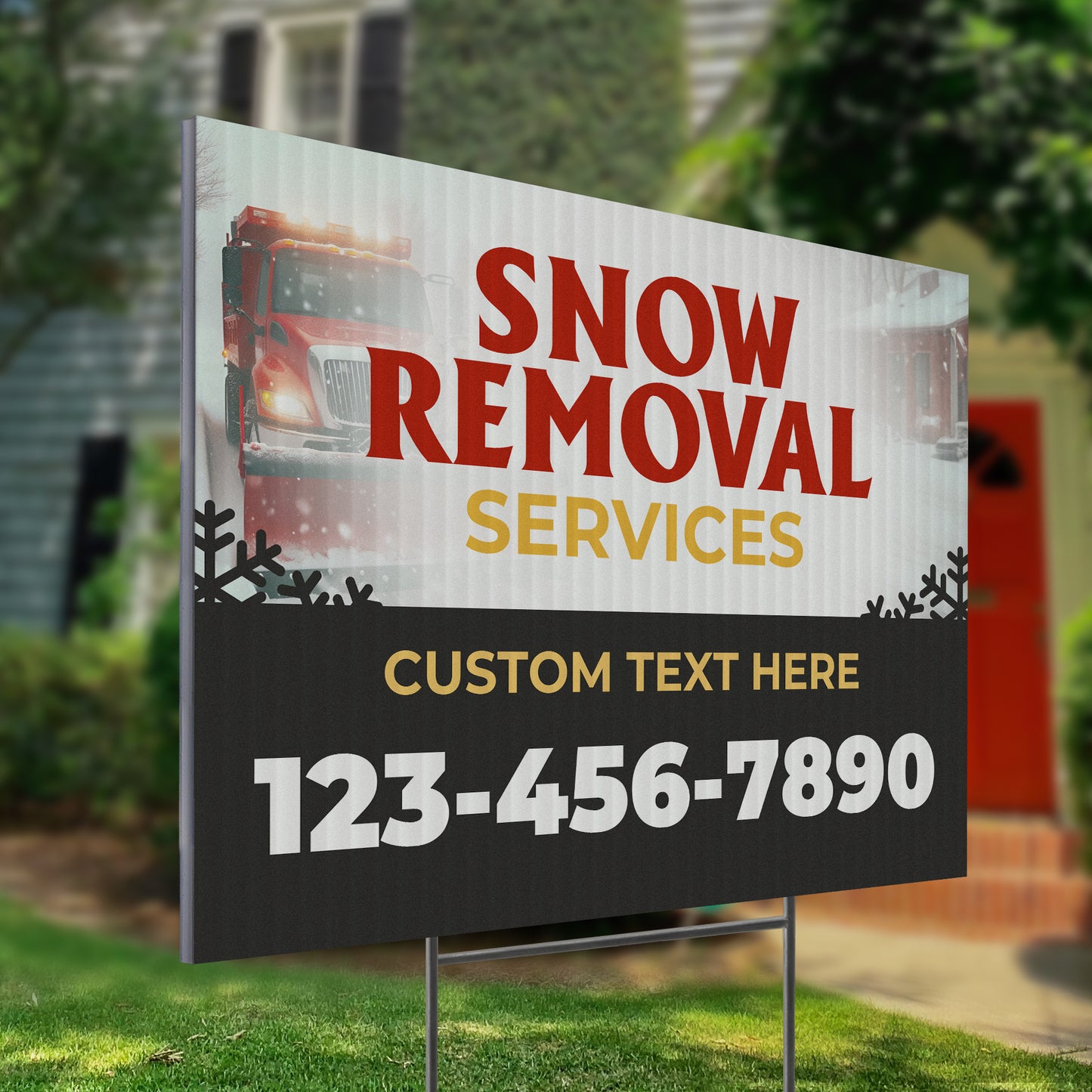 Snow Removal Yard Sign Design 8