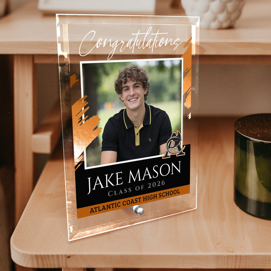 Atlantic Coast High School Glass Plaque Design 5
