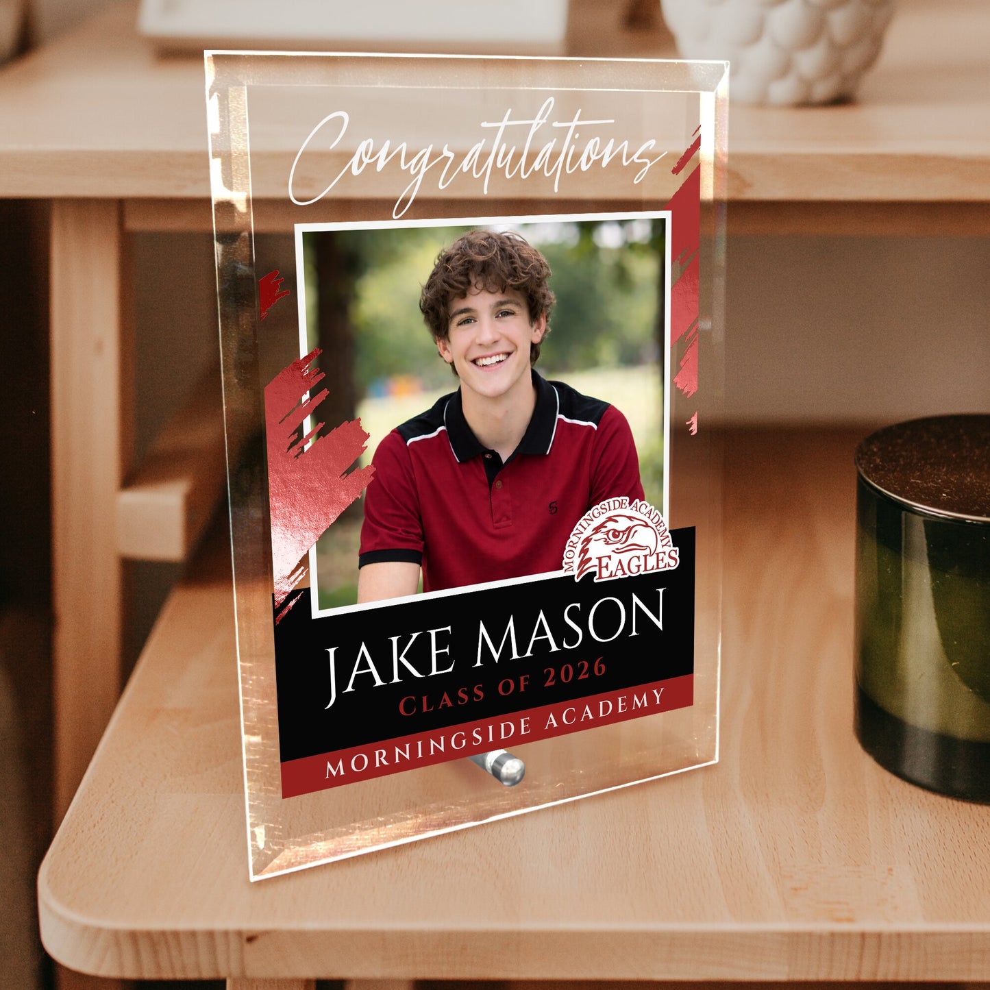 Morningside Academy Glass Plaque Design 5
