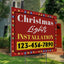 Christmas Lights Installation Yard Sign Design 2