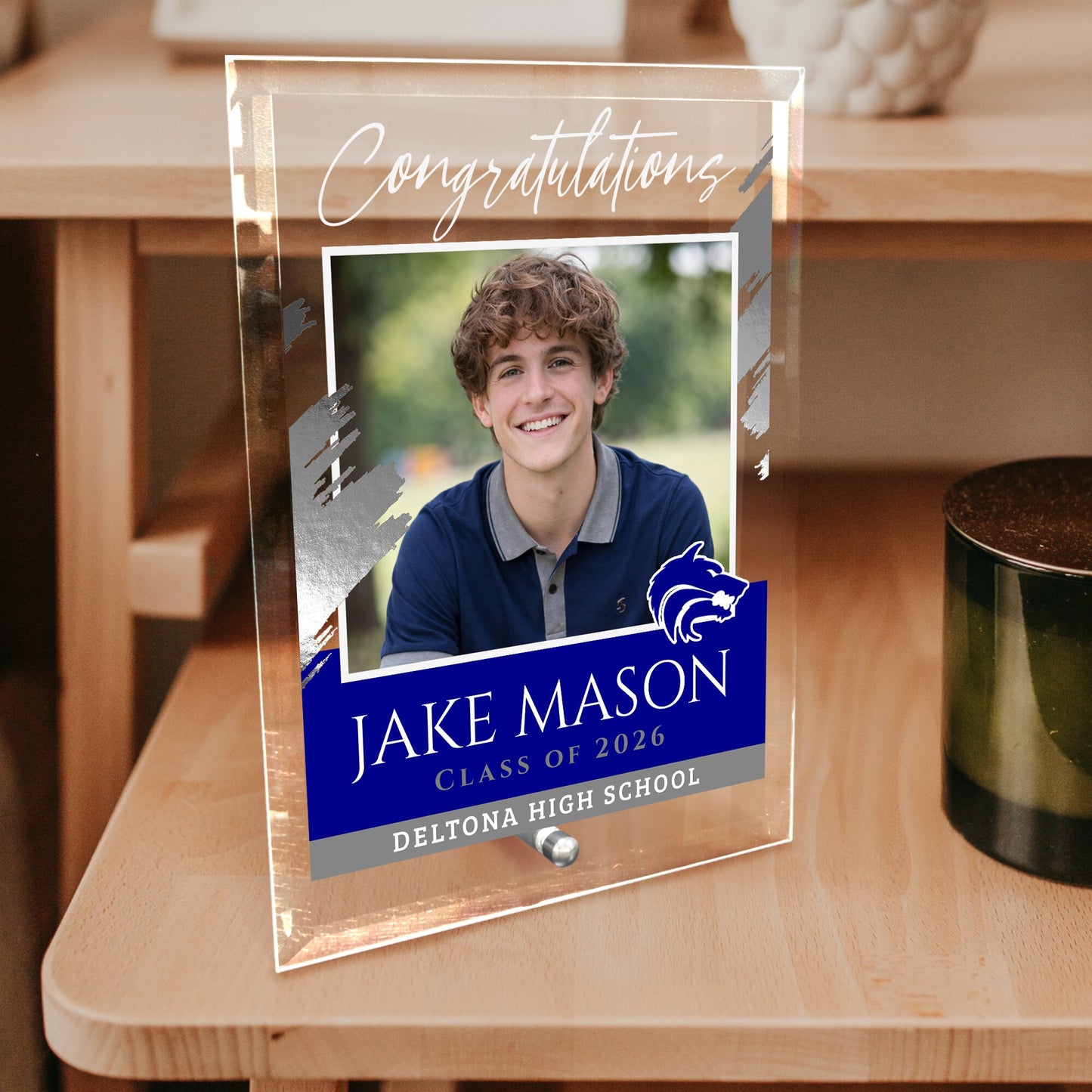 Deltona High School Glass Plaque Design 5