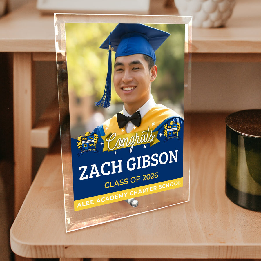 Alee Academy Charter School Glass Plaque Design 6