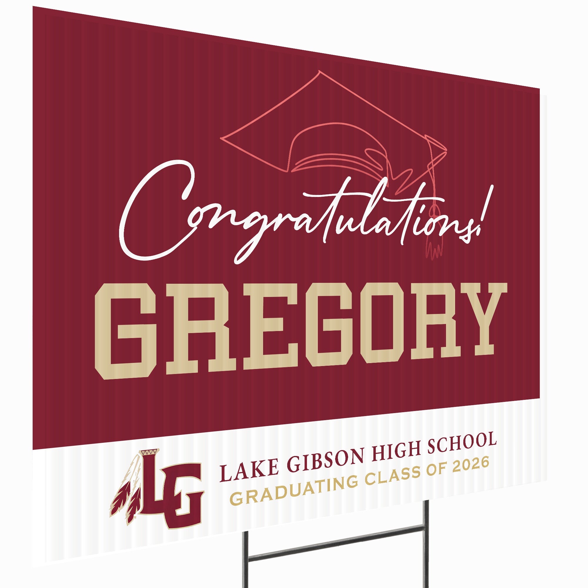 Lake Gibson High School Design 7 – Yard Sign Wizards