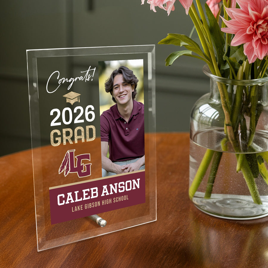 Lake Gibson High School Glass Plaque Design 4