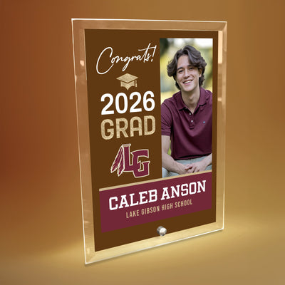 Lake Gibson High School Glass Plaque Design 4