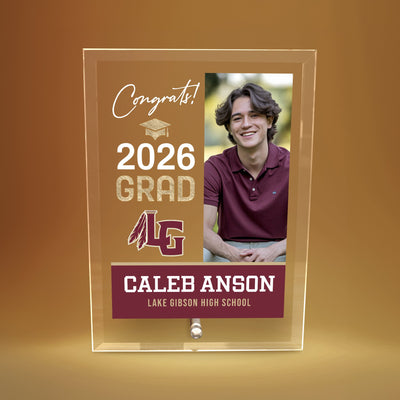 Lake Gibson High School Glass Plaque Design 4