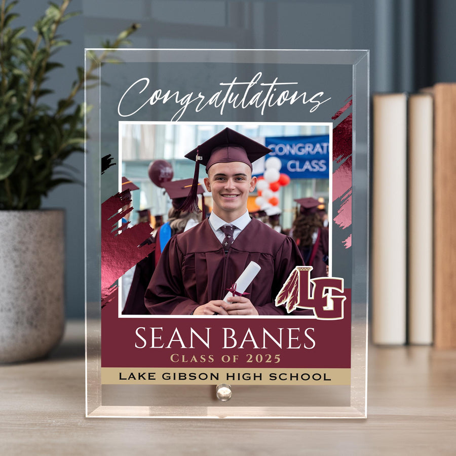 Lake Gibson High School Glass Plaque Design 5
