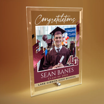 Lake Gibson High School Glass Plaque Design 5