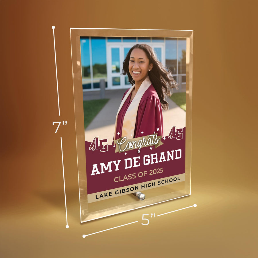 Lake Gibson High School Glass Plaque Design 6