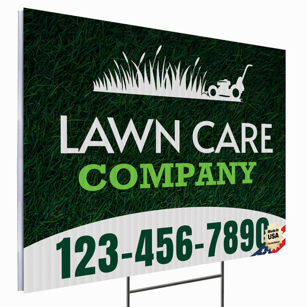Lawn Care Services Yard Sign Design 1
