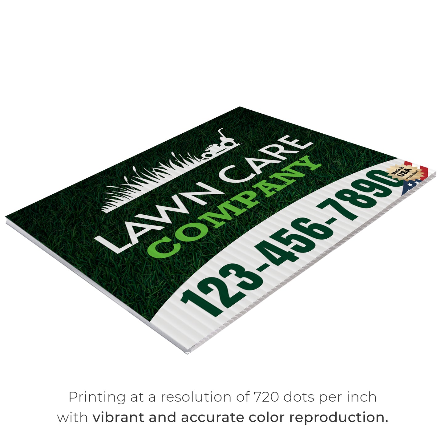 Lawn Care Services Yard Sign Design 1 -  BFS-LC-24x18-DS-D1-BFS-LC-24x18-SS-D1