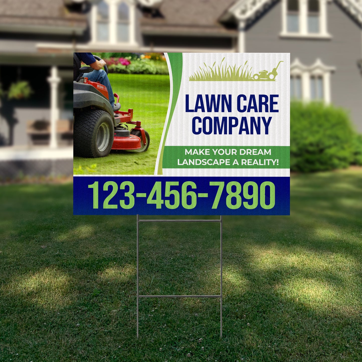 Lawn Care Services Yard Sign Design 5 -  BFS-LC-24x18-DS-D5-BFS-LC-24x18-SS-D5