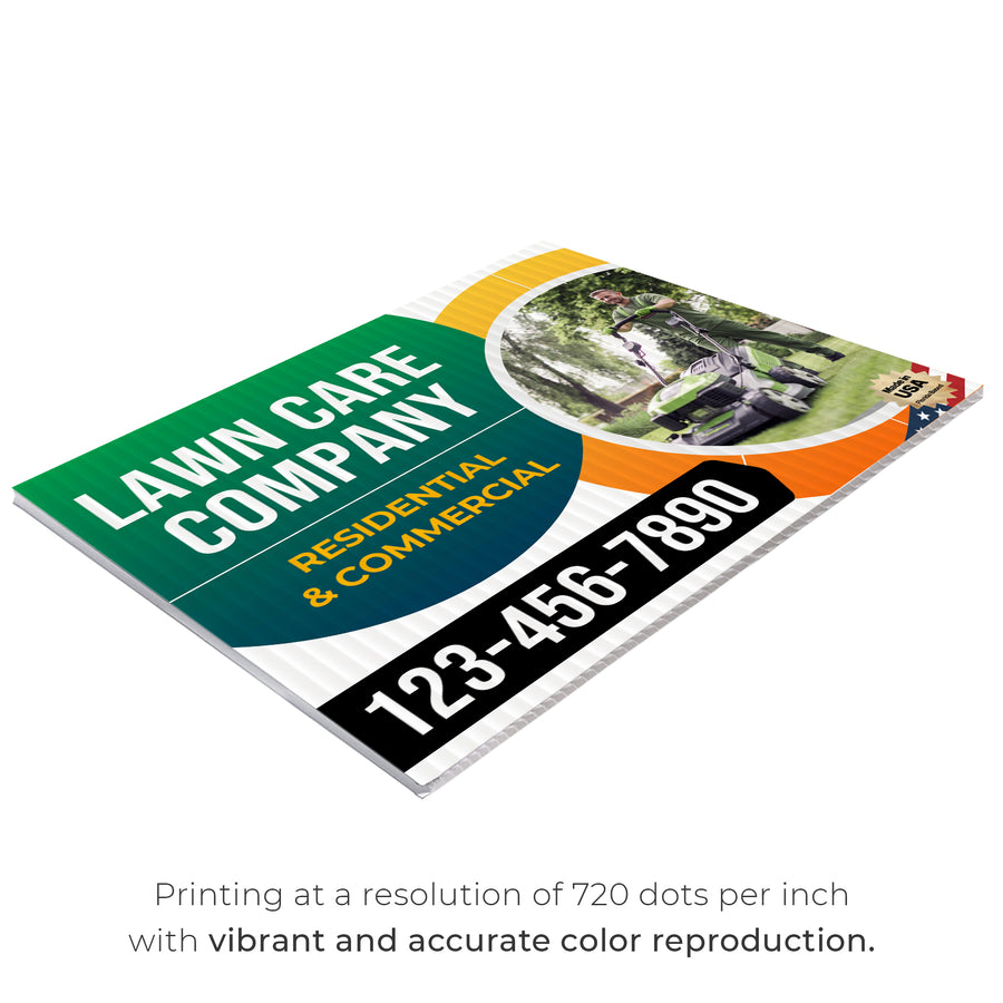 Lawn Care Services Yard Sign Design 6 -  BFS-LC-24x18-DS-D6-BFS-LC-24x18-SS-D6