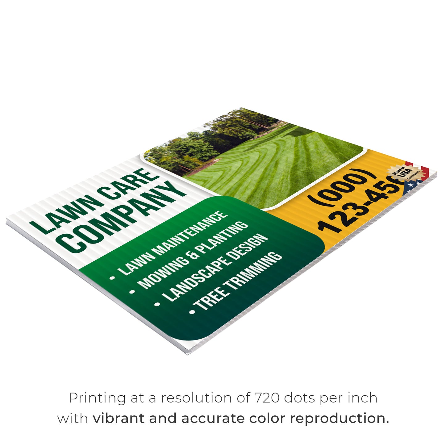 Lawn Care Services Yard Sign Design 8 -  BFS-LC-24x18-DS-D8-BFS-LC-24x18-SS-D8