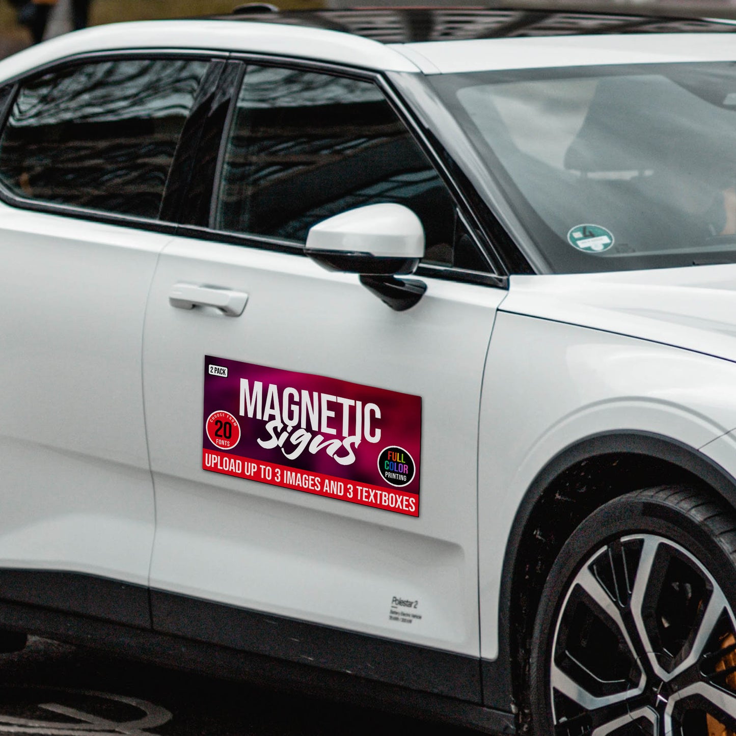 12"x24" Custom Magnet Signs in Full Color for Business and Advertising