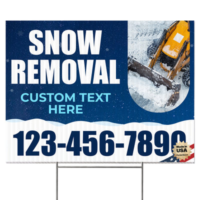 Snow Removal Yard Sign Design 4