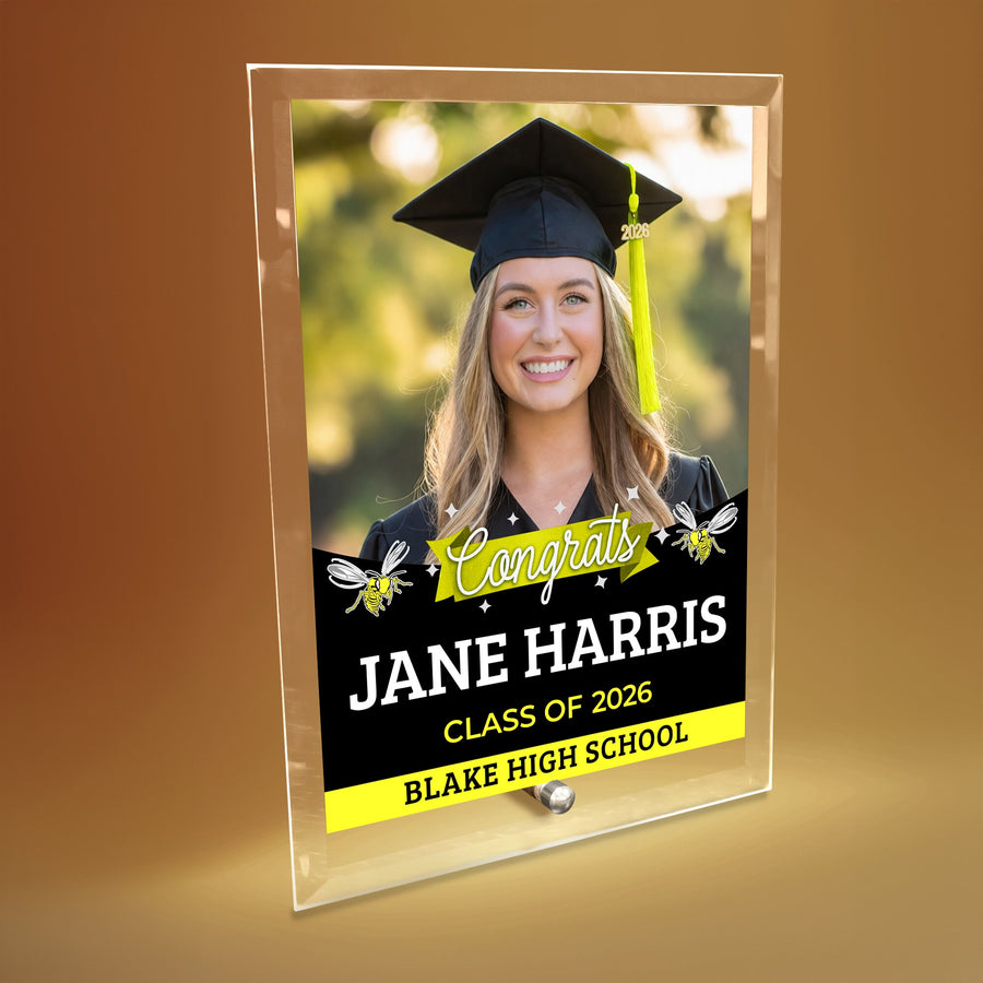 Blake High School Glass Plaque Design 6