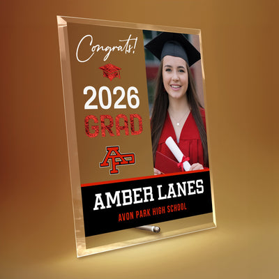 Avon Park High School Glass Plaque Design 4