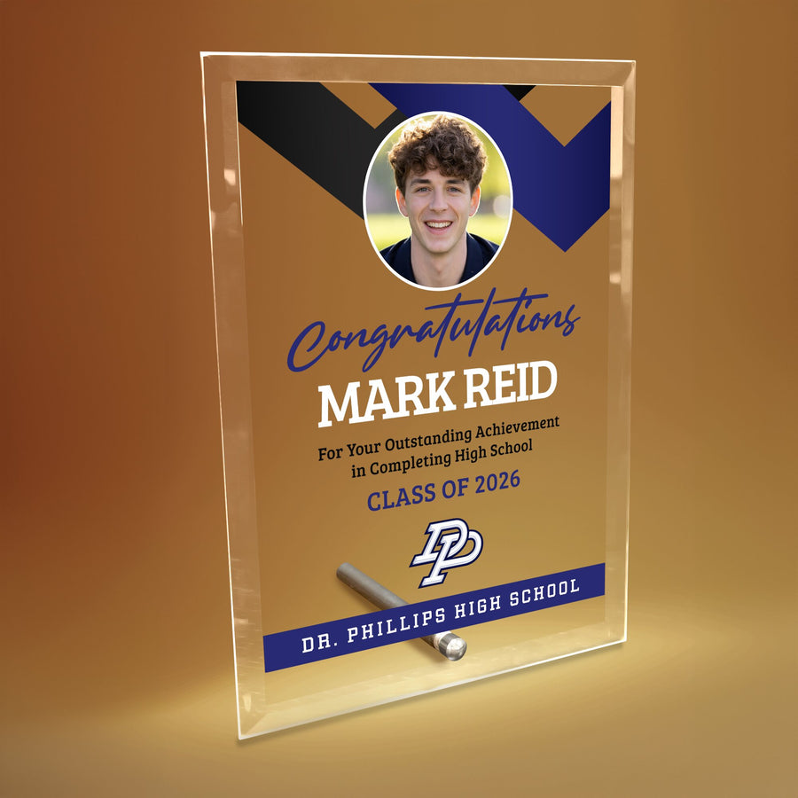 Dr. Phillips High School Glass Plaque Design 1