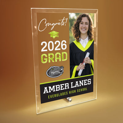 Everglades High School Glass Plaque Design 4