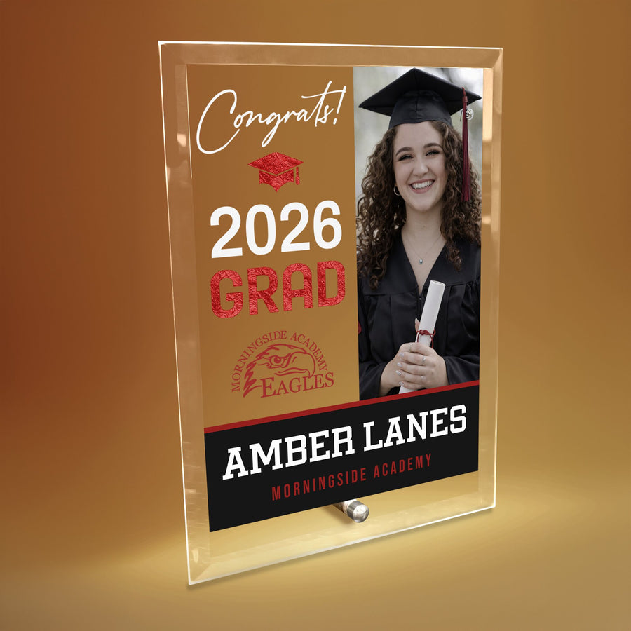 Morningside Academy Glass Plaque Design 4