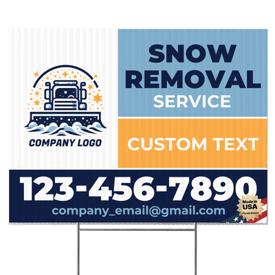 Snow Removal Yard Sign Design 7