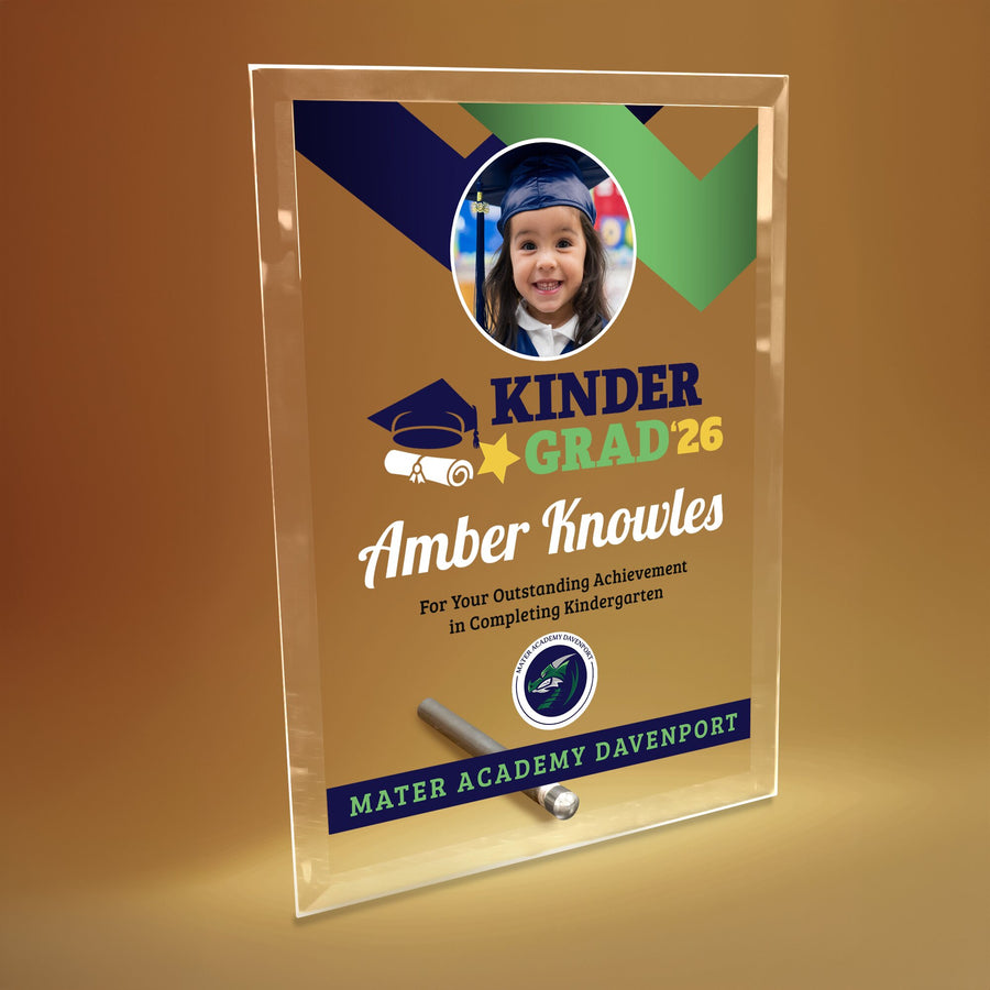 Mater Academy Davenport Kindergarten Glass Plaque Design 1
