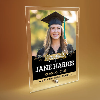 Western High School Glass Plaque Design 6