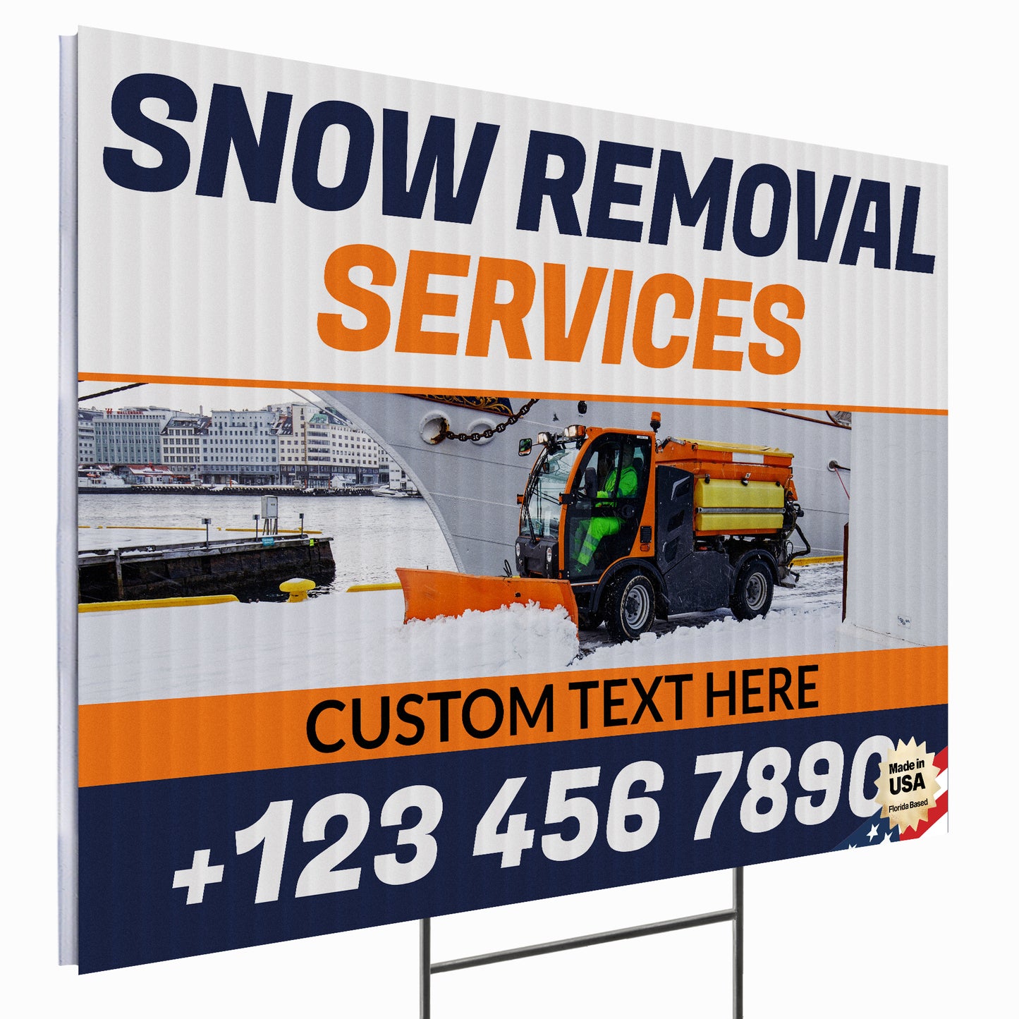 Snow Removal Yard Sign Design 2