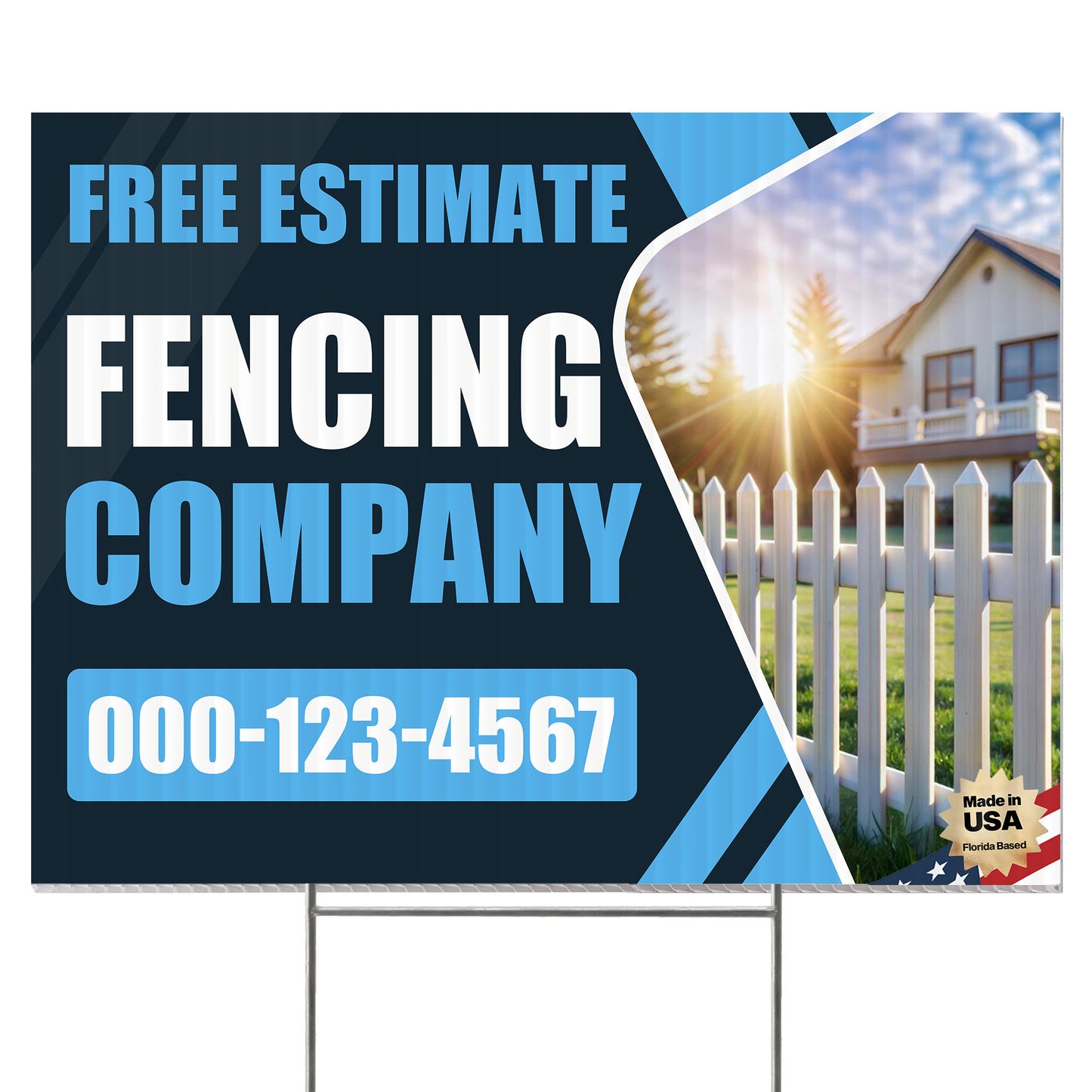 Fencing Services Yard Sign D5