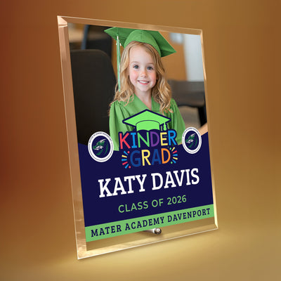 Mater Academy Davenport Kindergarten Glass Plaque Design 6