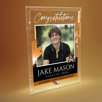Atlantic Coast High School Glass Plaque Design 5